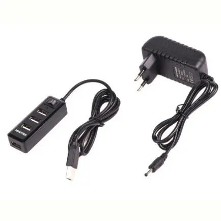 USB-хаб Maxxter 4 ports (HU2A-4P-AC-03)
