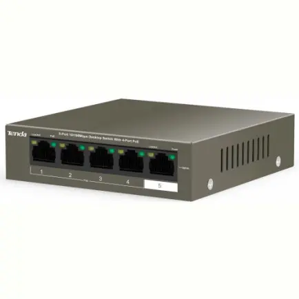 Комутатор Tenda TEF1105P-4-63W