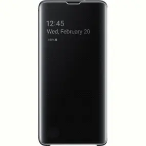 Чехол-книжка Samsung Clear View Cover для Samsung Galaxy S10 SM-G973 Black (EF-ZG973CBEGRU)