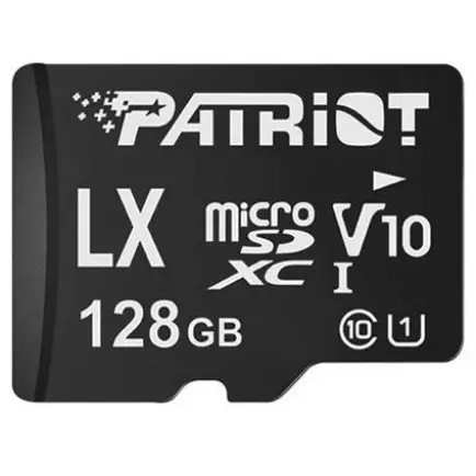 Карта памяти MicroSDXC 128GB UHS-I Class 10 Patriot LX (PSF128GMDC10)