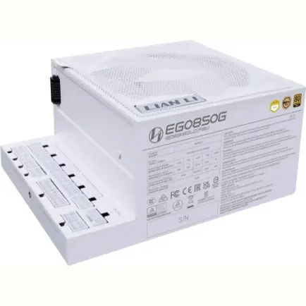 Блок питания Lian Li EDGE850, 80 Plus Gold, White, EU Cord (G9P.EG0850G.W000.EU)