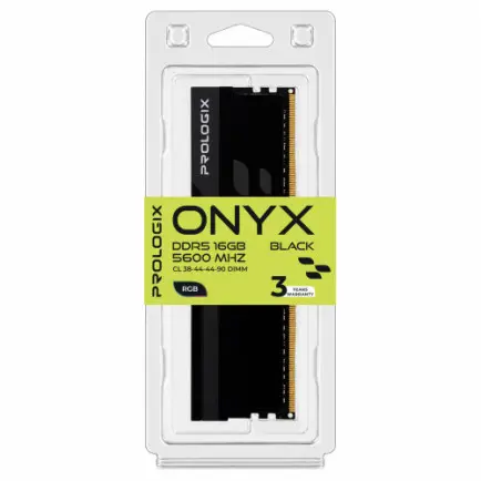 Модуль памяти DDR5 16GB/5600 Prologix Onyx Black RGB (PRO16GB5600YBR5)
