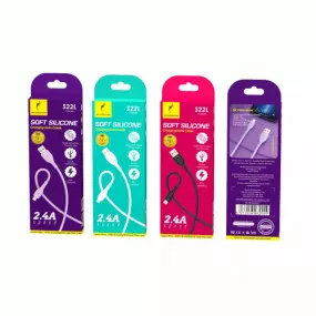 Кабель SkyDolphin S22V Soft Silicone USB - microUSB 1м, Violet (USB-000606)