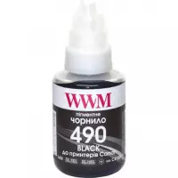 Чорнило WWM Canon Pixma G1400/2400/3400 Black Pigment (C490BP)