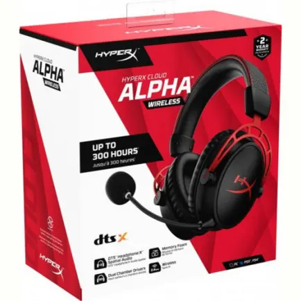 Гарнитура HyperX Cloud Alpha Wireless Black/Red (4P5D4AA)