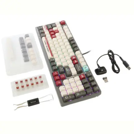 Клавиатура беспроводная Bloody WS98 Pixels Red