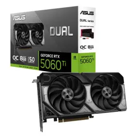 Відеокарта GF RTX 5060 Ti  8GB GDDR7 Dual OC Asus (DUAL-RTX5060TI-O8G)