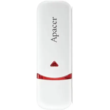 Флеш-накопичувач USB 64GB Apacer AH333 White (AP64GAH333W-1)