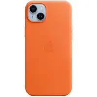 Чехол-накладка Apple Leather Case with MagSafe для Apple iPhone 14 Plus Orange (..
