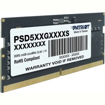 Модуль памяти SO-DIMM 16GB/5600 DDR5 Patriot Signature Line (PSD516G560081S)