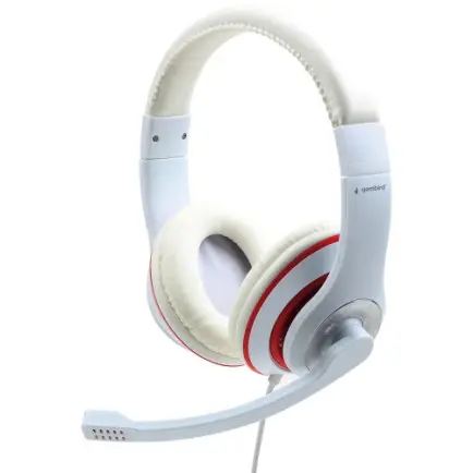 Гарнитура Gembird MHS-03-WTRD White/Red