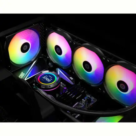 Система водяного охлаждения ID-Cooling Space LCD SL360 XE, Intel: 2066/2011/1700/1200/1151/1150/1155/1156, AMD: AM5/AM4, 397x120x27 мм, 4-pin