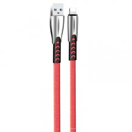 Кабель ColorWay USB-Lightning, 2.4А, 1м, Red (CW-CBUL010-RD)