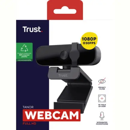 Веб-камера Trust Tanor Full HD Black (25548)