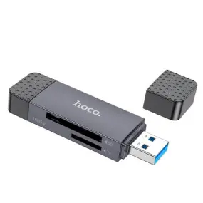 Кардрідер Hoco HB45 Spirit 2-in-1 USB-USB Type-C 3.0 Black (6942007620529)