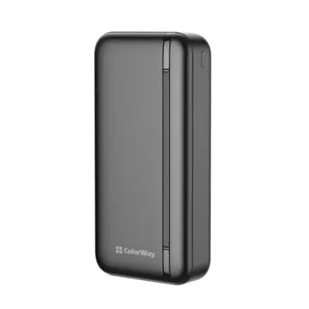 Универсальная мобильная батарея ColorWay Portable Charger 20000mAh Black (CW-PB200LPB4BK-PD)