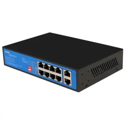 Коммутатор Ewind EW-S1910CF-AP PoE (8xFE PoE, 2xFE Uplink, PoE Max 120W, неуправляемый)