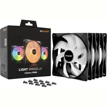 Вентилятор be quiet! Light Wings LX 140mm PWM 3-Pack Black (BL127)