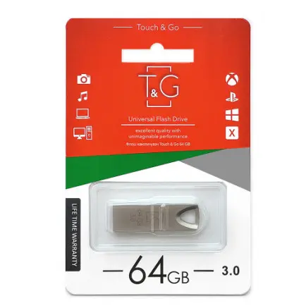 Флеш-накопитель USB3.0 64GB T&G 117 Metal Series Silver (TG117SL-64G3)
