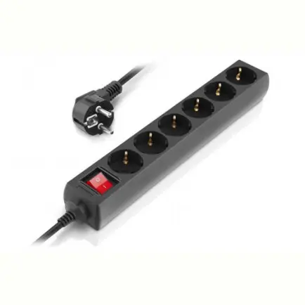 Фильтр питания REAL-EL RS-6 Protect M 3м Black (EL122300034)