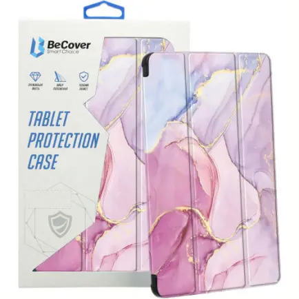 Чехол-книжка BeCover Soft Edge TPU для Xiaomi Redmi Pad SE 8.7 Pink Marble (712576)