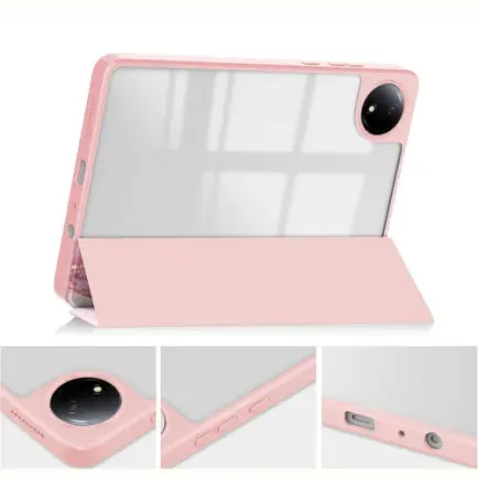 Чехол-книжка BeCover Soft Edge TPU для Xiaomi Redmi Pad SE 8.7 Pink Marble (712576)