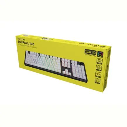 Клавіатура бездротова Hator Skyfall 100 Wireless Black-White (HTK3100UA)