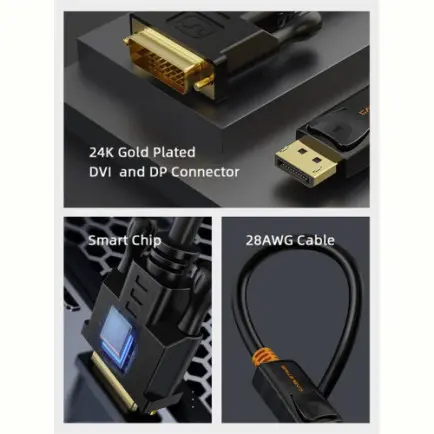 Кабель Cabletime DisplayPort - DVI (M/M)