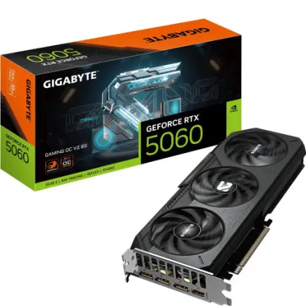 Видеокарта GF RTX 5060 8GB GDDR7 Gaming OC V2 Gigabyte (GV-N5060GAMING OCV2-8GD)