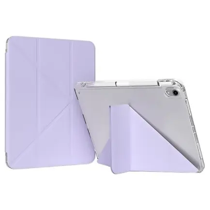Чeхол-книжка BeCover Ultra Slim Origami Transparent с креплением Apple для Apple iPad Mini 7 2024 Purple (712937)