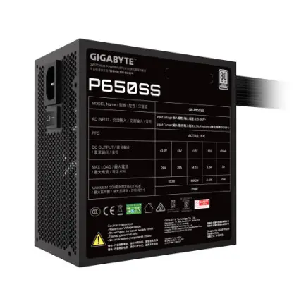 Блок живлення Gigabyte 650W GP-P650SS