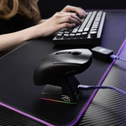 Мышь беспроводная Proove Gaming Jester 8K with Charging Dock Black/Purple (WMJSCD022016)