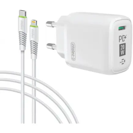 Сетевое зарядное устройство Intaleo TCGQPD120L (1USBx3A)