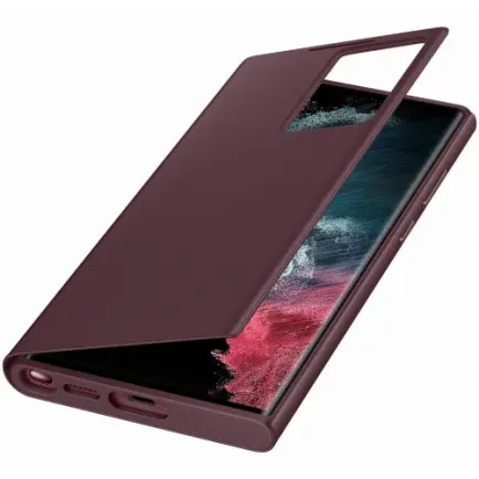 Чехол-книжка Samsung Smart Clear View Cover для Samsung Galaxy S22 Ultra SM-S908 Burgundy (EF-ZS908CEEGRU)