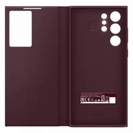 Чехол-книжка Samsung Smart Clear View Cover для Samsung Galaxy S22 Ultra SM-S908 Burgundy (EF-ZS908CEEGRU)