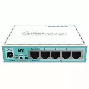 Маршрутизатор MikroTik RouterBOARD RB750GR3 hEX (1xGE WAN, 4xGE LAN, PoE in)