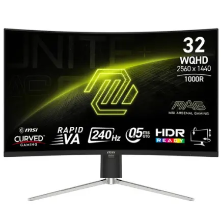 Монитор MSI 31.5" MAG 325CQRXF E2 VA Black Curved 240Hz