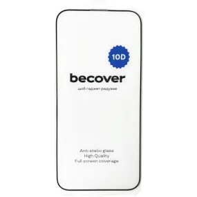 Защитное стекло BeCover для Apple iPhone 16 Pro Max 10D Black (712324)