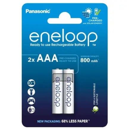 Аккумуляторы Panasonic Eneloop AAA/HR03 NI-MH 800 mAh BL 2 шт