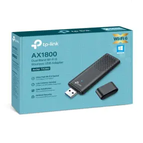 Беспроводной адаптер TP-Link Archer TX20U (AX1800, Wi-Fi 6, USB-адаптер)