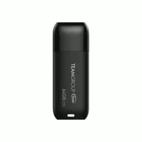 Флеш-накопитель USB 64GB Team C173 Pearl Black (TC17364GB01)