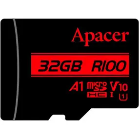 Карта памяти MicroSDHC  32GB UHS-I Class 10 Apacer (AP32GMCSH10UB-RA)