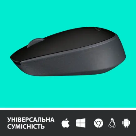Мышь беспроводная Logitech M171 Grey/Black (910-004424)