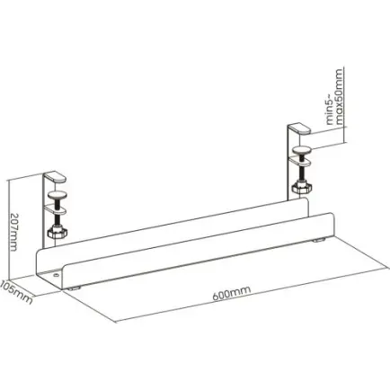 Органайзер для кабелю OfficePro CT500B Black