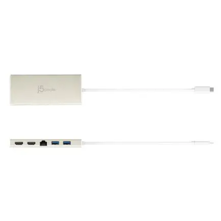 Док-станция J5create USB-C 6-в-1 (JCD381-N)