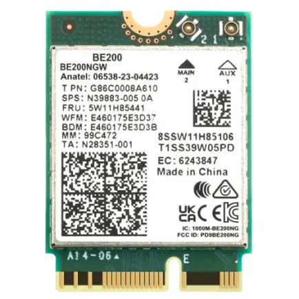 Беспроводной адаптер Fenvi BE200NGW + антенный кабель