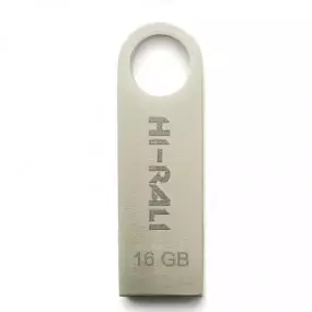 Флеш-накопичувач USB 16GB Hi-Rali Shuttle Series Silver (HI-16GBSHSL)