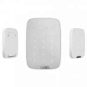 Бездротова сенсорна клавіатура Ajax KeyPad Plus white (26078.83.WH)