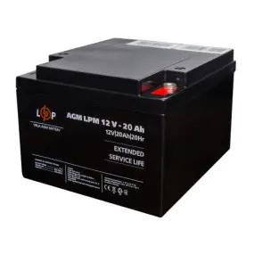 Аккумуляторная батарея LogicPower LPM 12V 20AH под болт М5 AGM