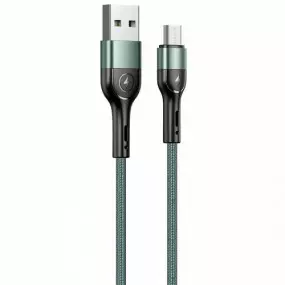 Кабель Usams US-SJ450 USB - Micro USB, 1 м, Green (SJ450ZJ02)